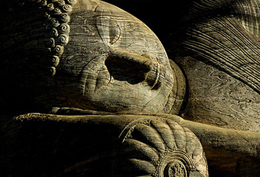 a close-up of a stone sculpture